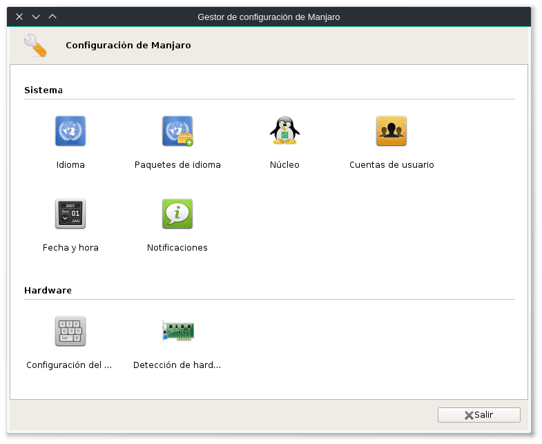 Manjaro Settings Manager