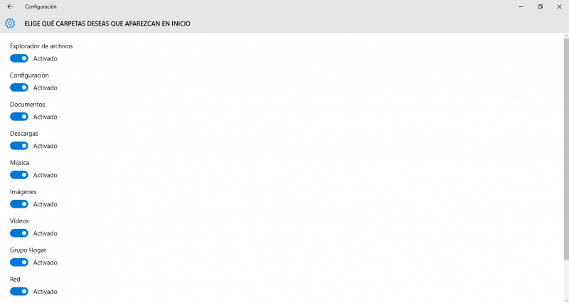 Windows Carpetas Inicio