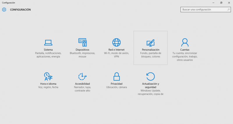 Windows Personalizacion