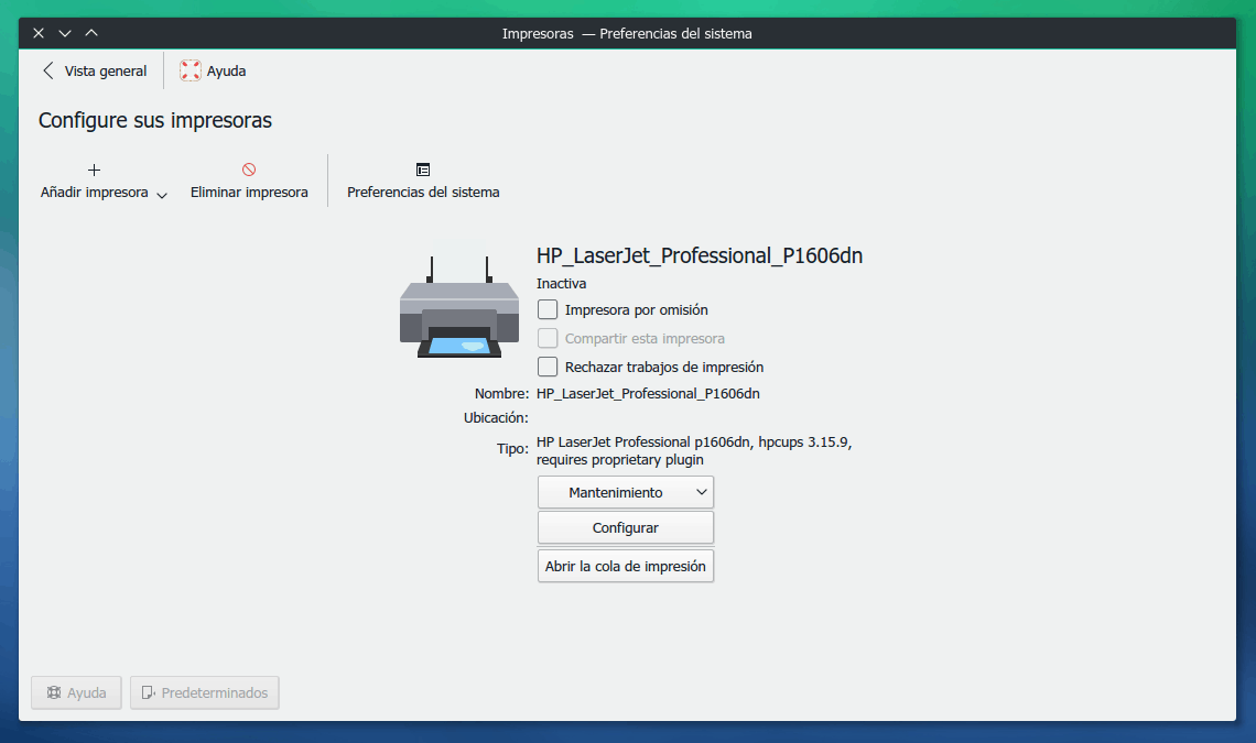 Configurar impresoras HP en Manjaro/ArchLinux sin morir en el intento