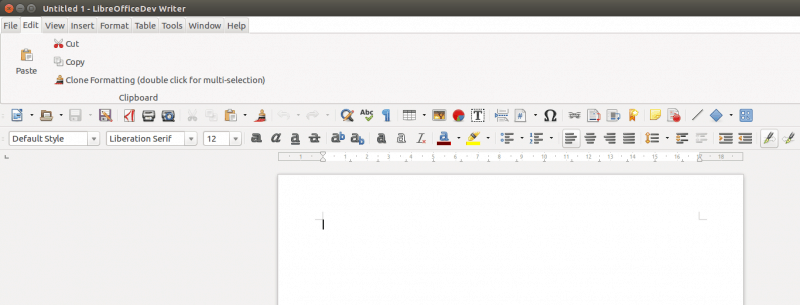 Notebookbar LibreOffice
