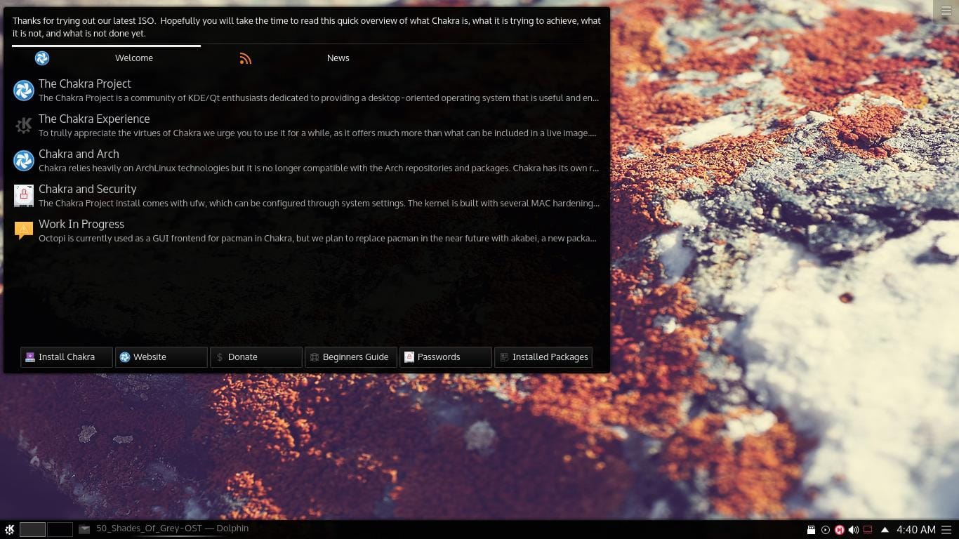 Chakra Linux: ¿Un Plasma5 que realmente funciona?