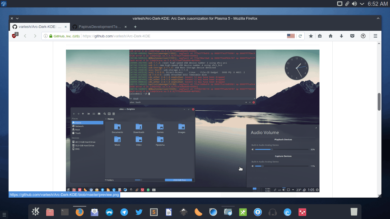 Arc KDE + Papirus: Mi nuevo artwork