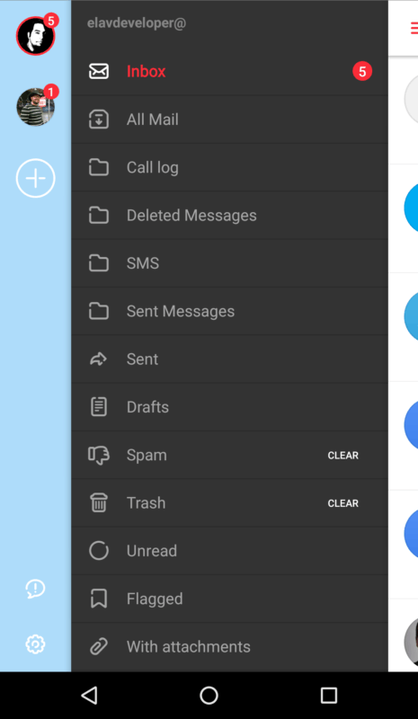 myMail Cuentas y Carpetas
