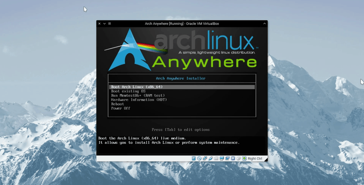 Instalación paso a paso de Arch Anywhere con Plasma [Primera parte]