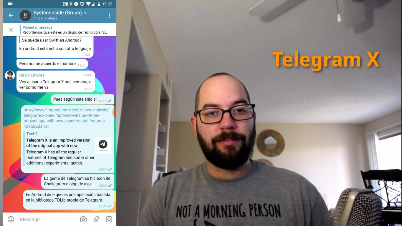 Primer vistazo a Telegram X