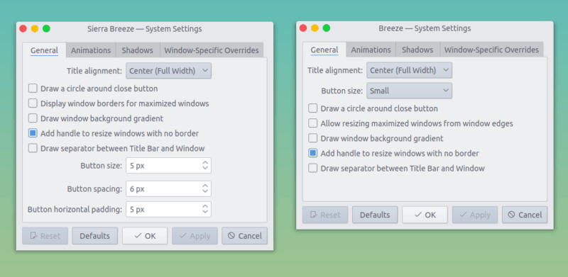 SierraBreeze vs Breeze