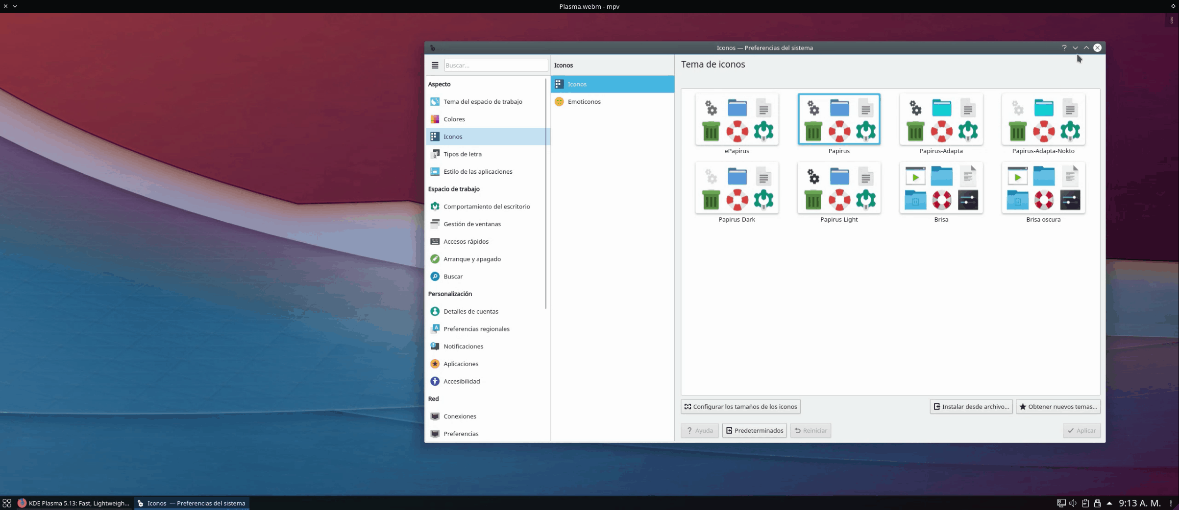 Como configuro Plasma 5.13 paso a paso