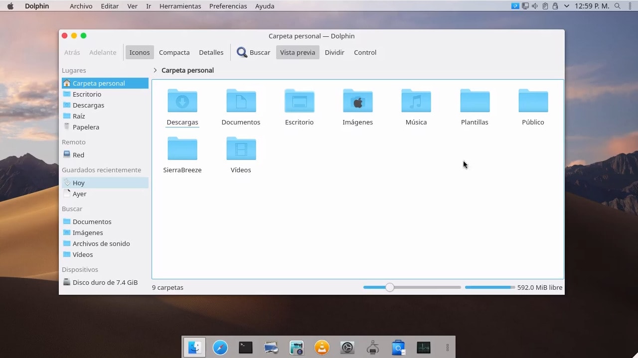 Personalizar Plasma como macOS Mojave