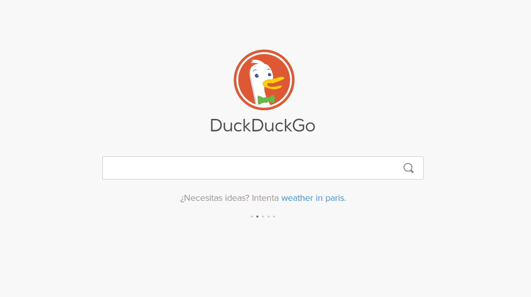 DuckDuckGo Inicio