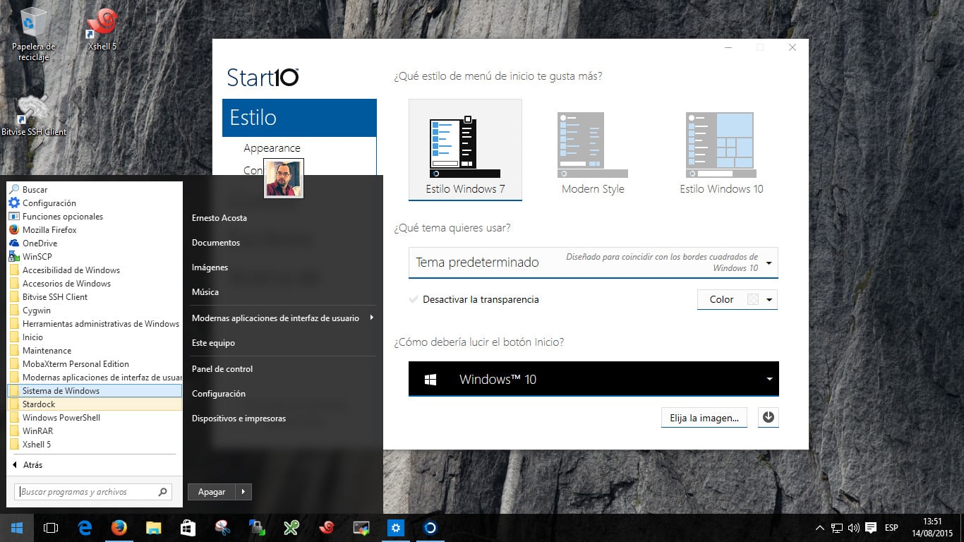 HowTo: Como volver a tener el menu de Windows 7 en Windows 10 (tiene su precio)