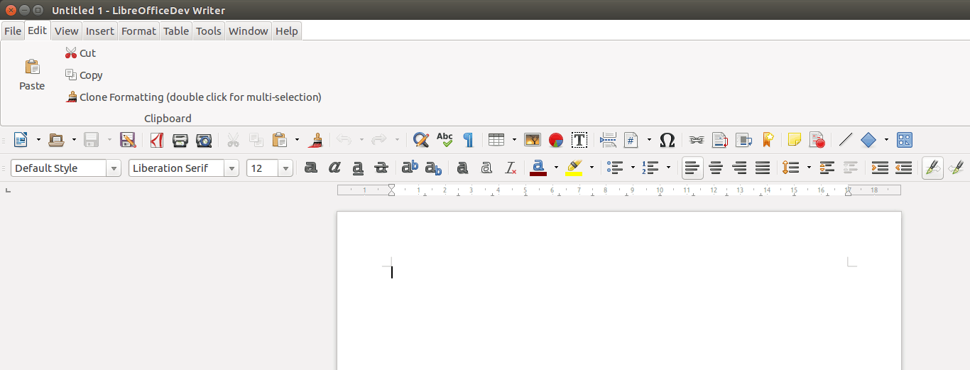 Nuevo diseño para el menú de herramientas de LibreOffice