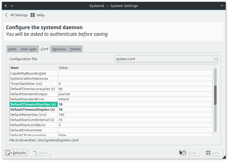 Acelerar el proceso de apagado de systemd en Manjaro KDE