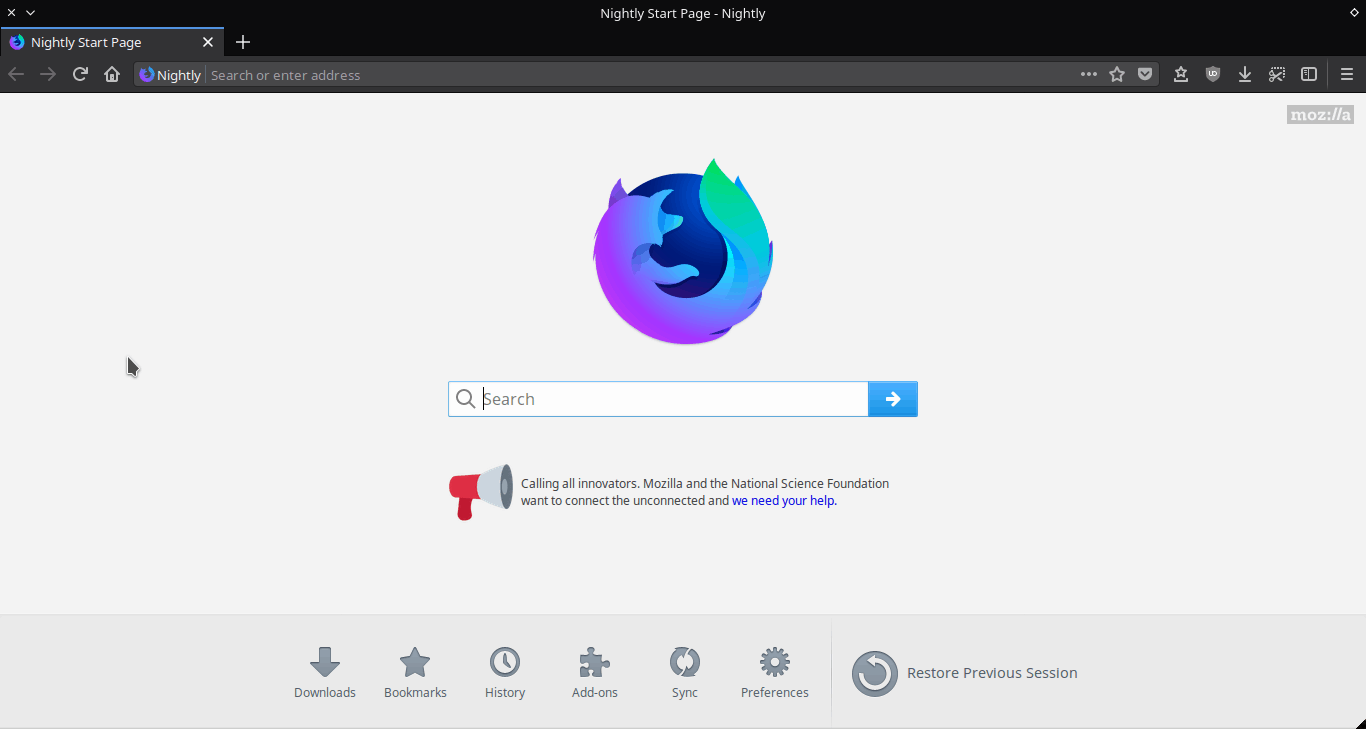 Mozilla Firefox 57 Nightly añade algunos pequeños cambios